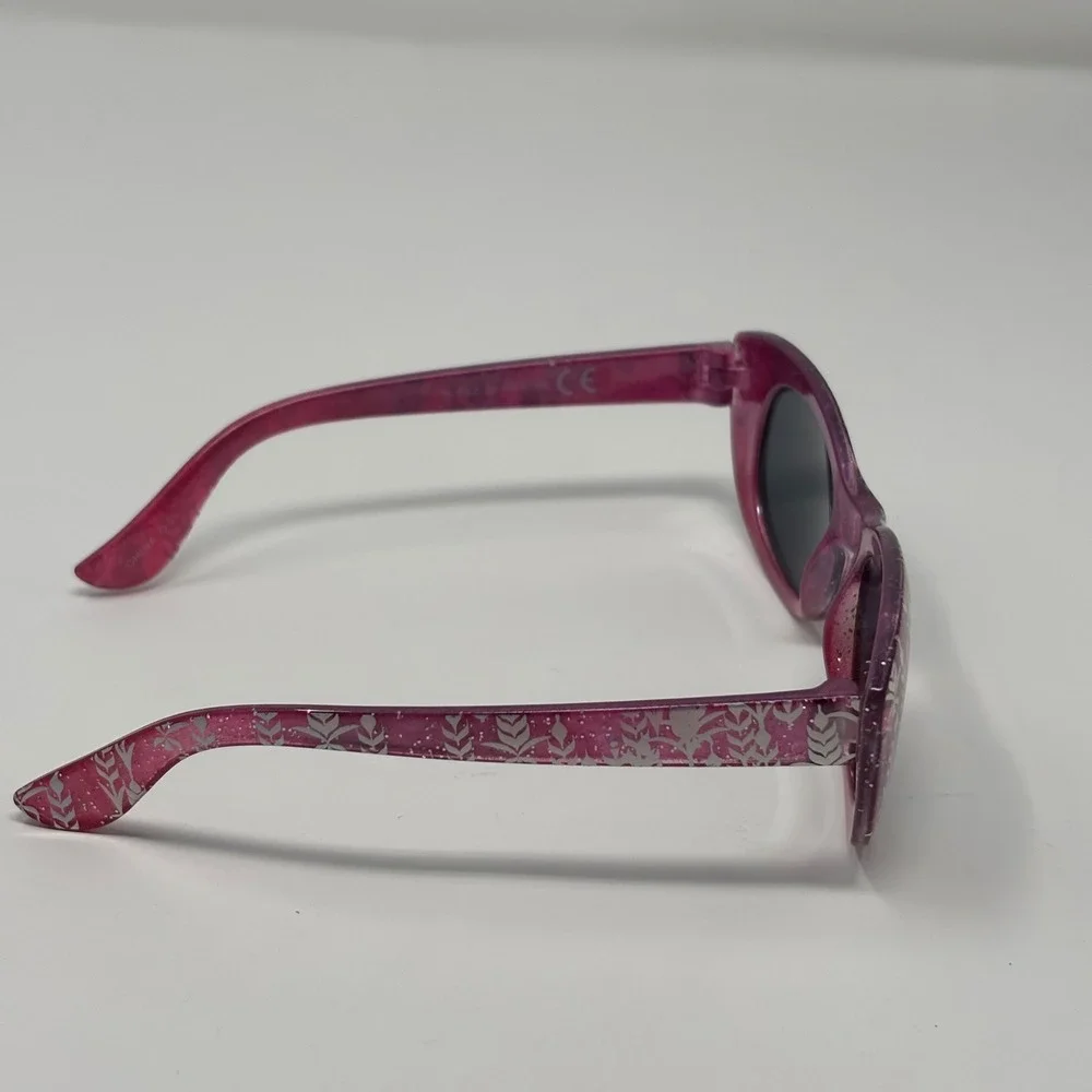 Disney Frozen Sunglasses Girls Pink Glitter Anna Elsa Snowflake Y2K‎ Kidcore